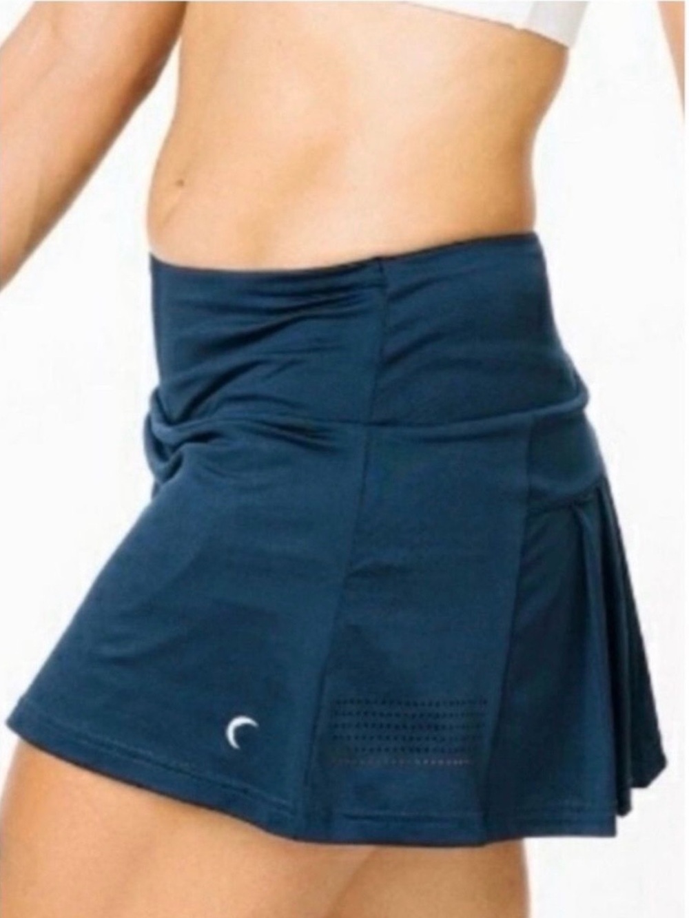 Blue Athletic Skort with Crescent Logo